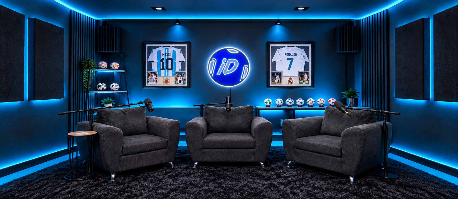 Estudio del SOCCER iD Podcast